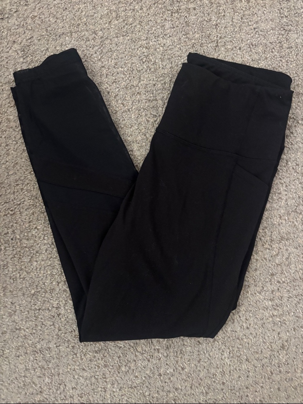 Old Navy Black High-Waist Leggings with Wide Waistband